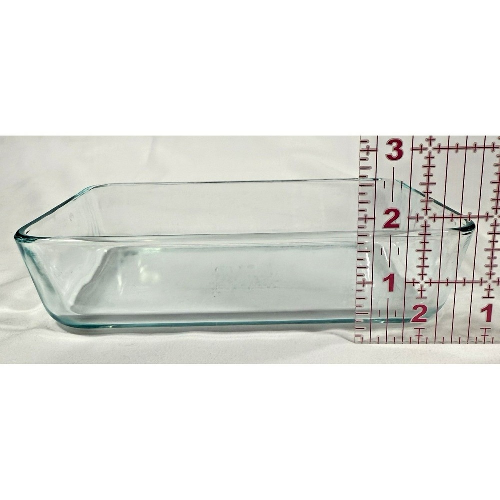 Pyrex 7210 Storage Dish 3 Cup Clear Glass Rectangular 7x5x1.5 Made in USA
